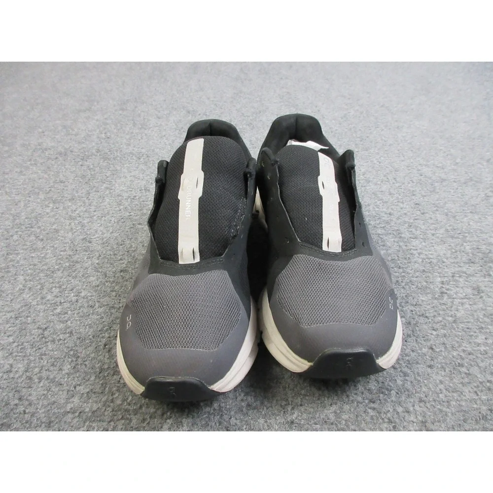On Cloudrunner Shoes Mens Size 8.5 Black Gray Athletic Running Sneakers CloudTec
